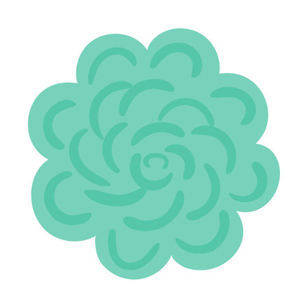 Rose flower hand drawn illustration. Flat cartoon style design, isolated vector. Tropical blossom, exotic bloom, rainforest plant, jungle flora, botanical, floral elementのイラスト素材