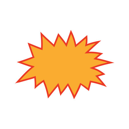 Comic book sound effect bubble, balloon, cloud hand drawn illustration. Line drawing style design, isolated vector. Abstract geometric shape, kids print, retro, vintage, pop art element, symbol, labelのイラスト素材