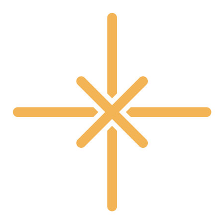 Abstract geometric star line art illustration. Mid Autumn Festival, traditional holiday clip art, card, banner, poster element. Asian style design, isolated vector.のイラスト素材