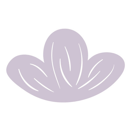 Cartoon tulip, bell flower hand drawn illustration. Scandinavian style flat design, isolated vector. Meadow blossom, bloom, wild floral, botanical element. Kids seasonal clip art, spring, summer printのイラスト素材