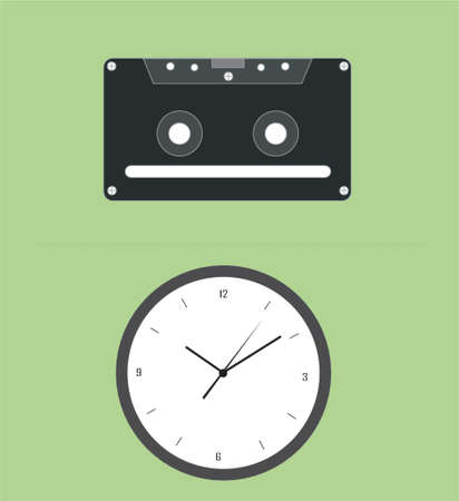 music and timeのイラスト素材