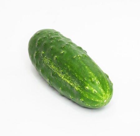 Cucumber isolated on white background. の写真素材