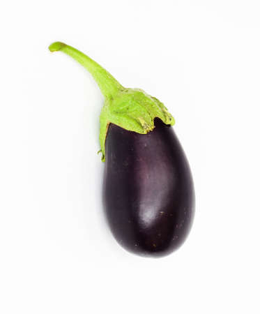 Eggplant on white background の写真素材