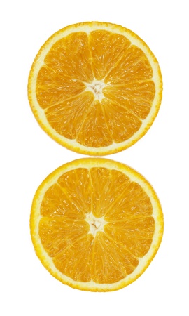 oranges on white background 