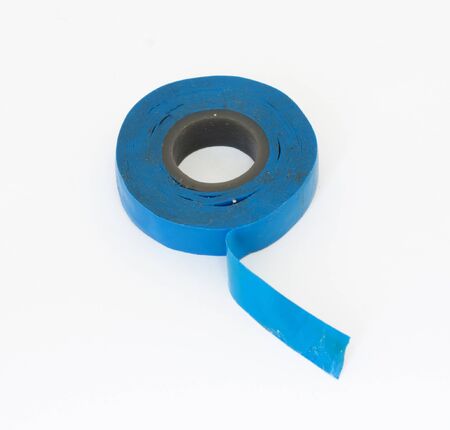 blue electric tape の写真素材