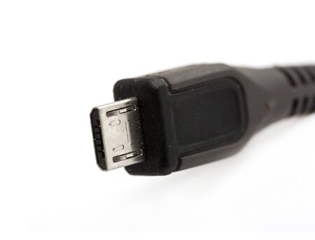USB cable on the white isolate background 