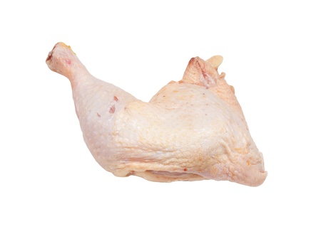 Chicken legs, it is isolated on white の写真素材