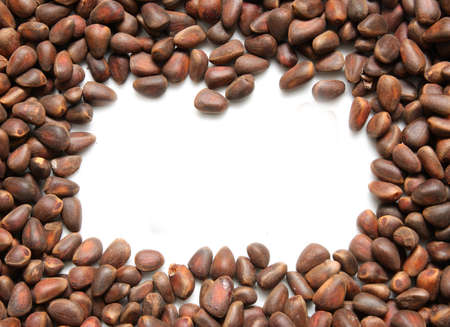 pine nuts in the background