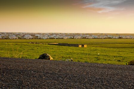 Settlement of immigrants in Kazakhstan. Shymkentの写真素材