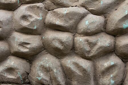 The broken stone background