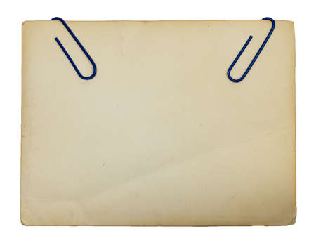 old paper on white backgroundの写真素材