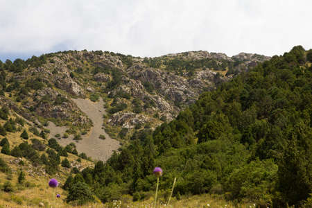 beautiful mountains in Kazakhstanの写真素材