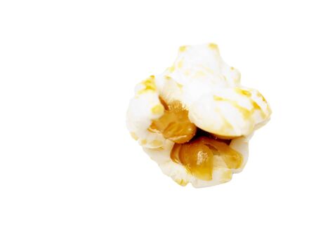 popcorn on a white background. macroの写真素材