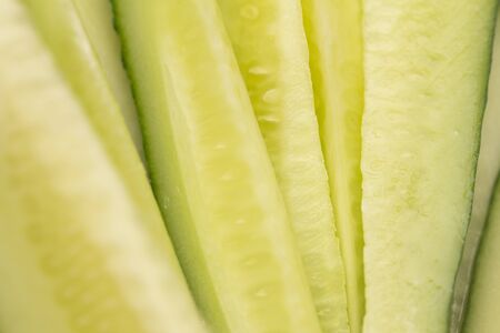 Background from cucumbers. macroの写真素材