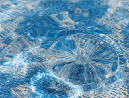 drops fall into the water. beautiful background