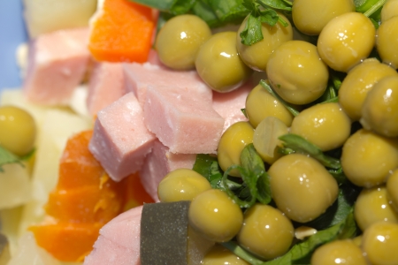 green peas. macroの写真素材