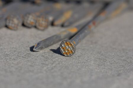 old nails. macroの写真素材
