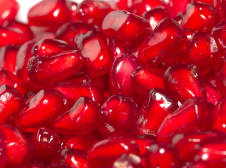 juicy ripe red pomegranate. macroの写真素材