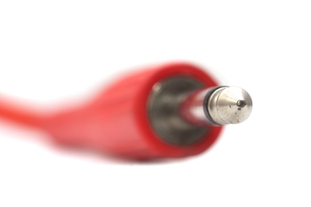 red jack on a white background. macro
