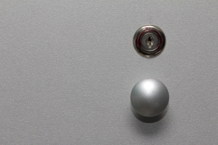 lock on the cabinetの写真素材