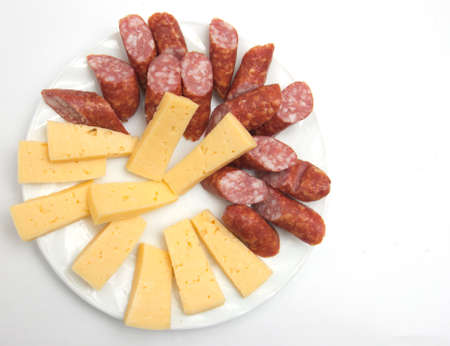 sausage and cheeseの写真素材