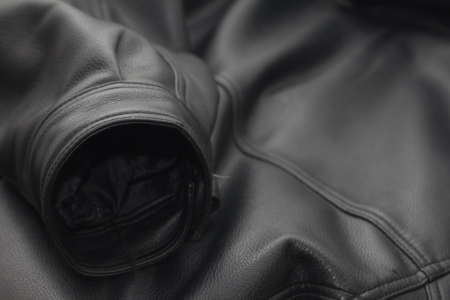 black leather as a backgroundの写真素材