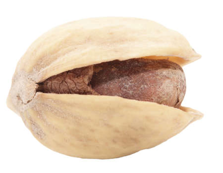 pistachios on a white background. macro