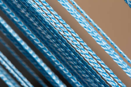 blue curtain. macroの写真素材