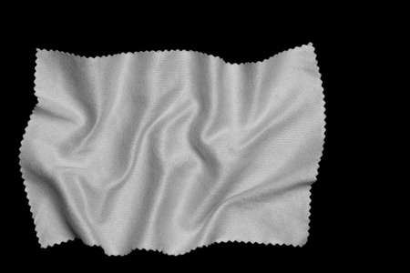 white cloth on a black backgroundの写真素材