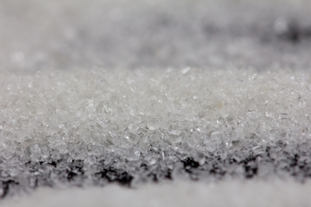 sugar on a black backgroundの写真素材