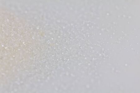 sugar on a white background. macroの写真素材