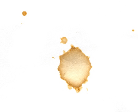 Coffee spots isolated on a white background.の写真素材