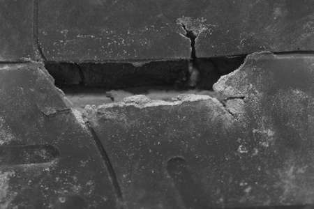 background from a leaky tire