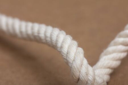 rope on cardboard background