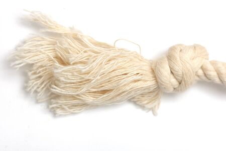 rope on a white backgroundの写真素材