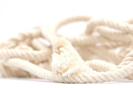 rope on a white background