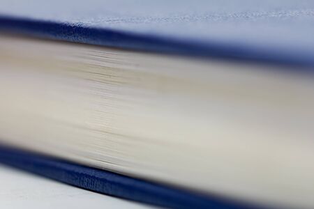 pages of the book as a backdrop. macro