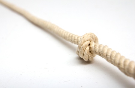 rope on a white backgroundの写真素材