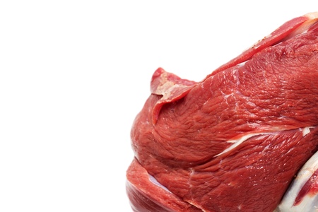 fresh meat on white background