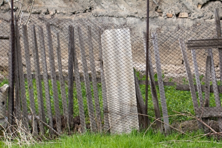 old wooden fenceの写真素材