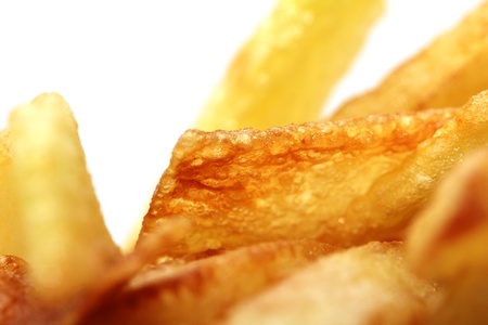 fried potato slices, potato chipsの写真素材