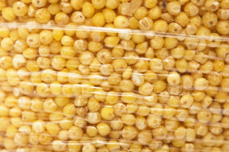 millet in a plastic bag