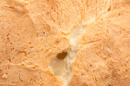 background of a crust of bread. macro