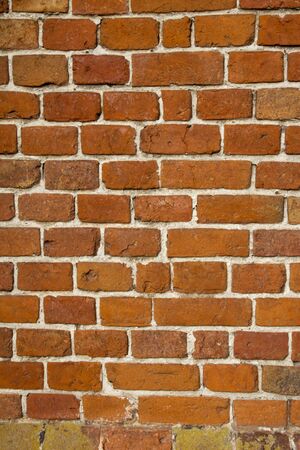 background of an old wall with red bricks
