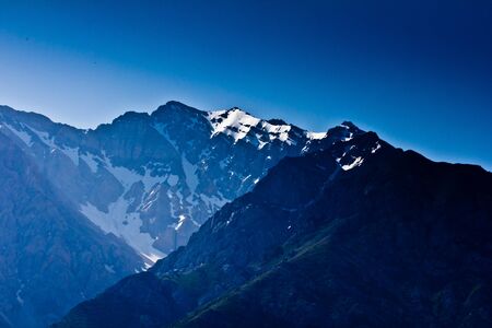 Mountains in Kazakhstan as a backgroundの写真素材