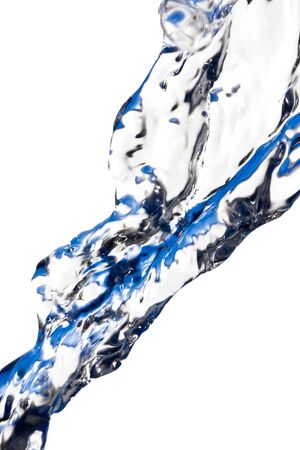 beautiful water on a white backgroundの写真素材