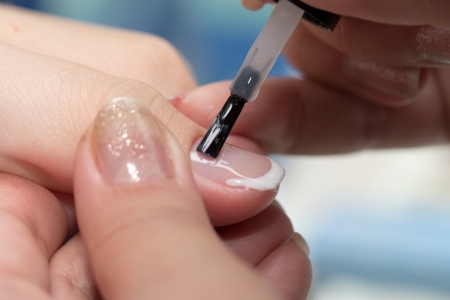 varnished nail manicure roomの写真素材