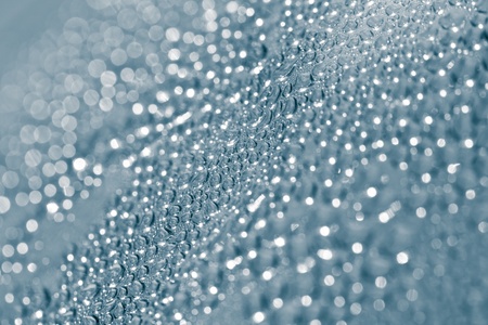 Background of water drops on the glass