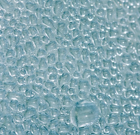water drops on the glass as the background. macro