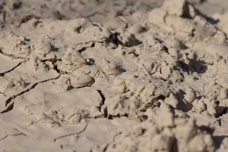 abstract of dried soilの写真素材
